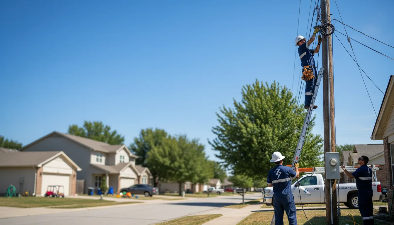 Residential electrician providing installation services in Preston, IA